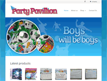 Tablet Screenshot of partypavillion.com.au